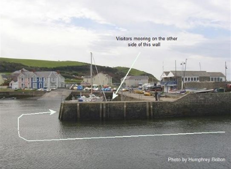1. Aberaeron South side of the entrance with YC on right.