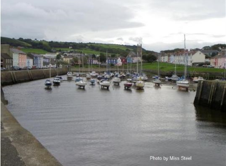 3. Aberaeron harbour looking inwards