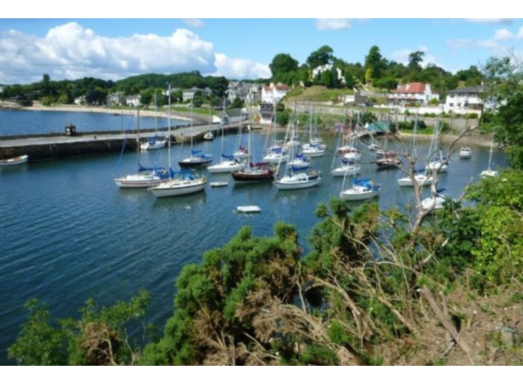 Aberdour harbour from cliff walk