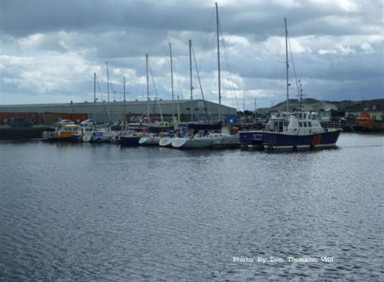 Fishdock pontoon from dock entrance