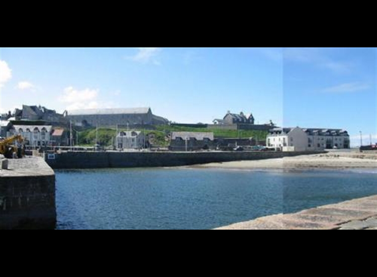 Panoramic of Banff outer harbour 