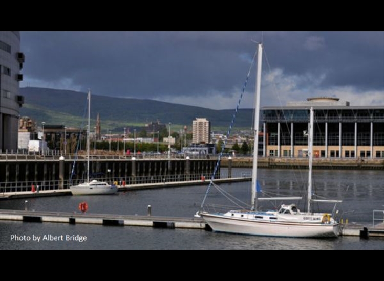 Belfast Marina early in its construction