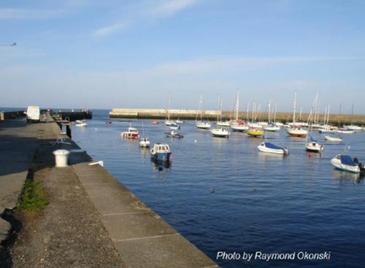 Bray harbour from North Wall at half tide
