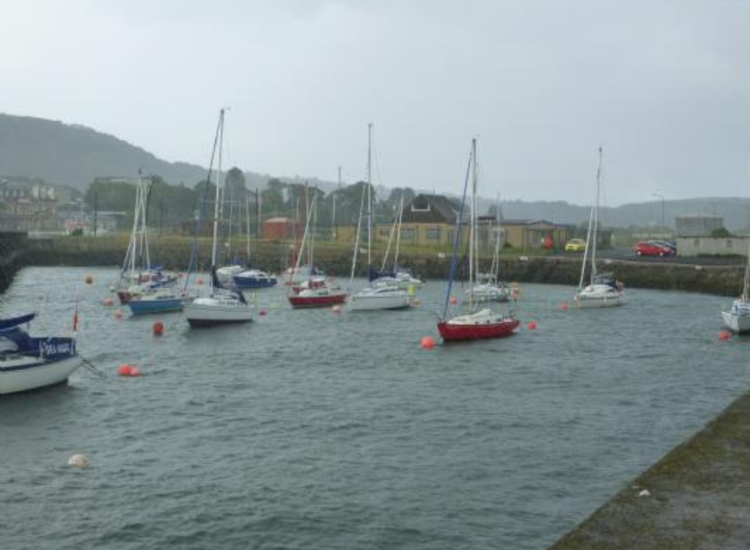 Moorings from the entrance
