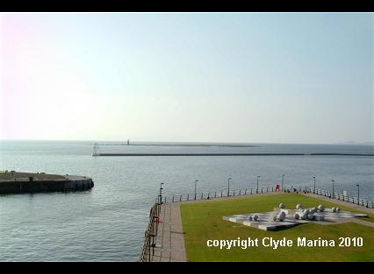Looking Out to the low breakwater