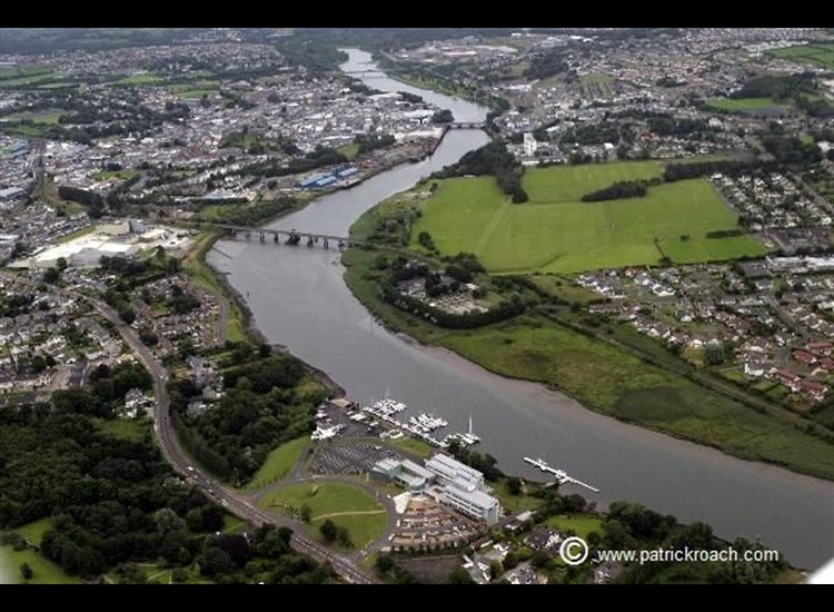 Coleraine  looking up the River Bann