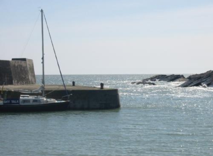 Collieston Entrance from the shore