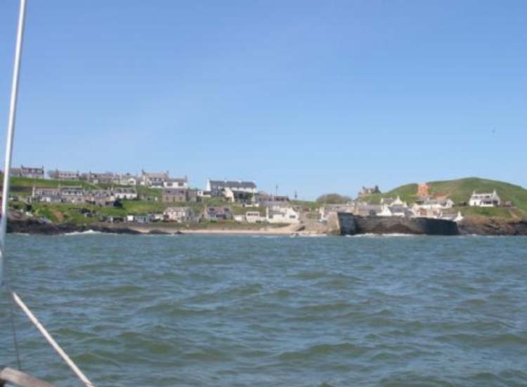 Collieston Harbour entrance