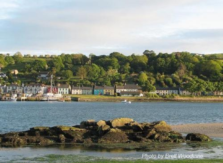 Courtmacsherry with the pier centre left