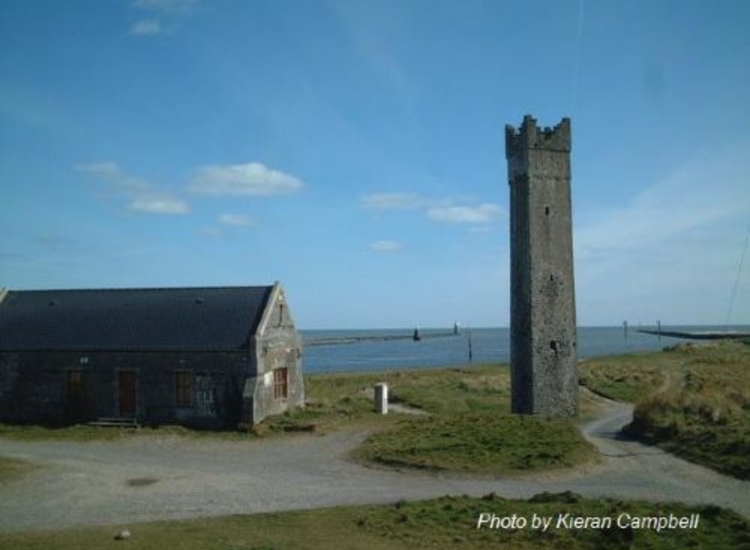 Drogheda channel entrance looking seaward from Maidens Tower