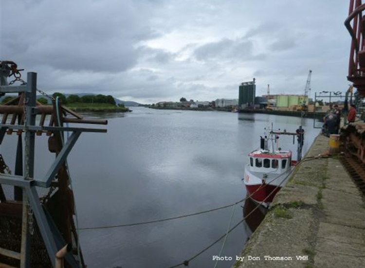 Dundalk Docks looking down river
