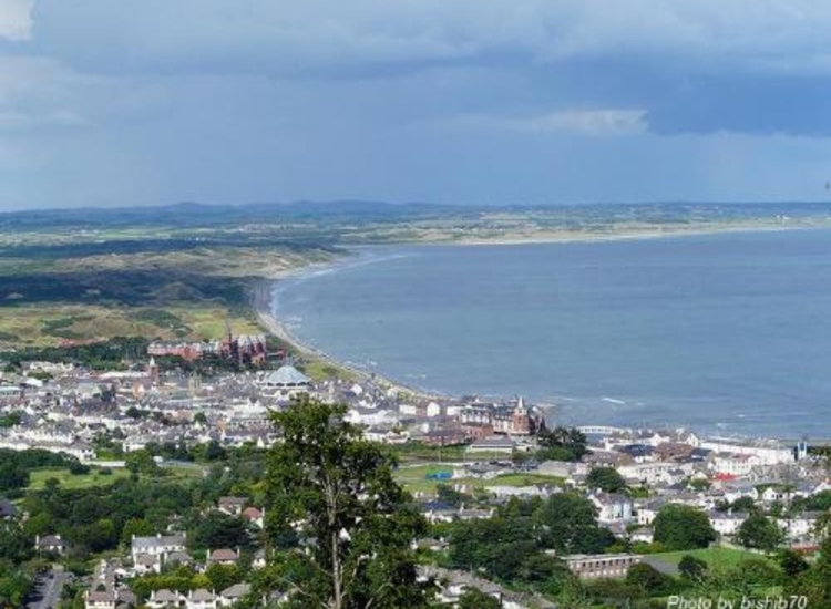 Dundrum Bay looking NE from behind Newcastle