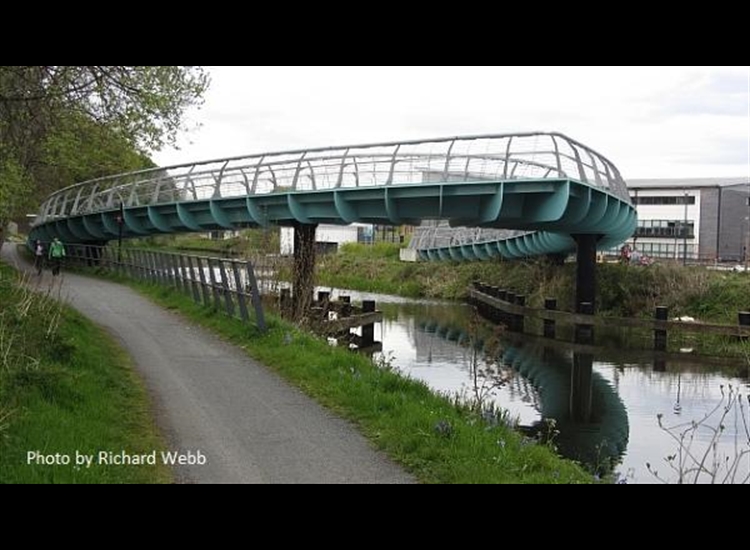 Footbridge over the Canal at Kirkintilloch.