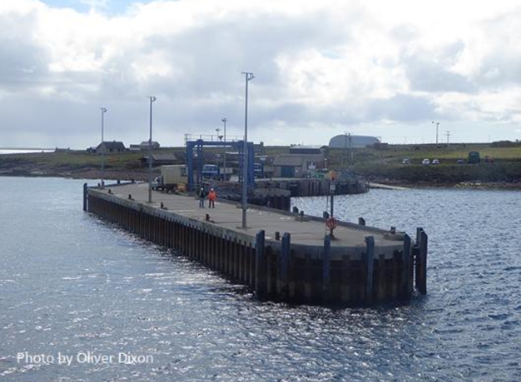 Eday Pier at Backaland