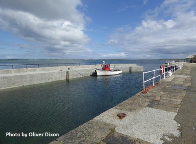 Kettletoft harbour looking seawards