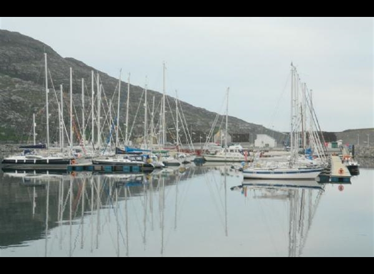 Loch Boisdale Marina looking East
