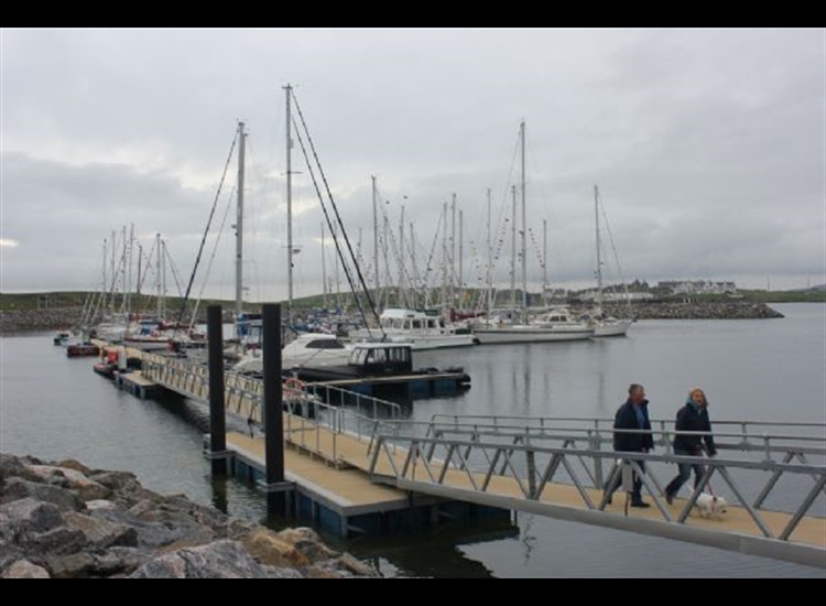 Loch Boisdale Marina looking westish