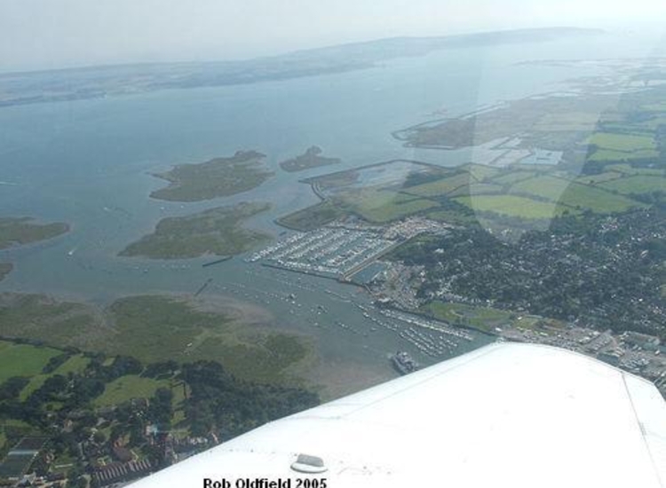 Aerial Shot of Lymington Yacht Haven