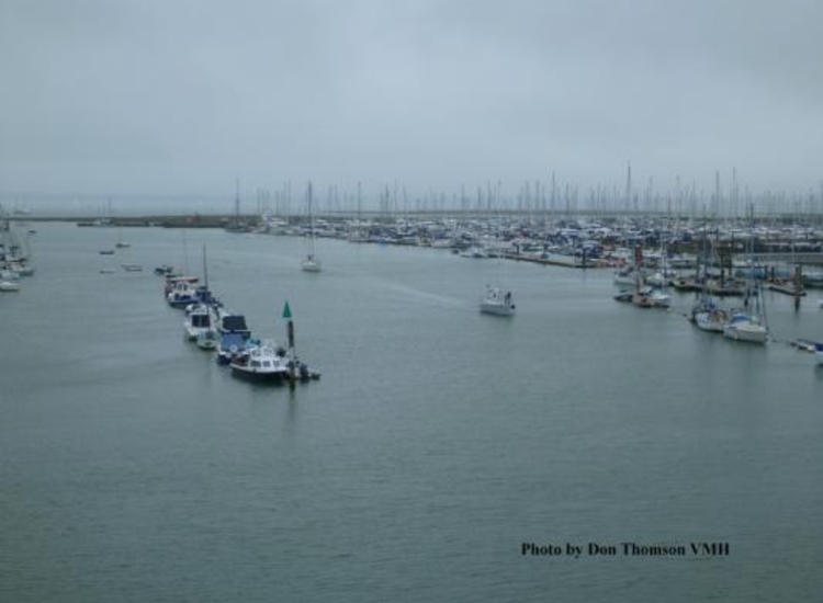 Looking South over the Dan Bran Pontoon and the Yacht Haven