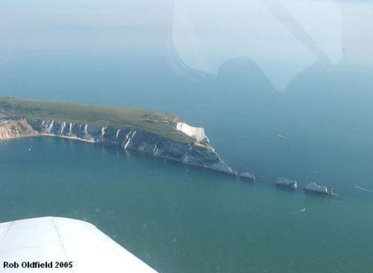Needles and Alum Bay, Aerial Shot