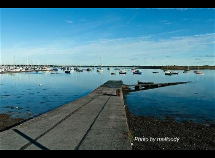 Moorings outside the Marina