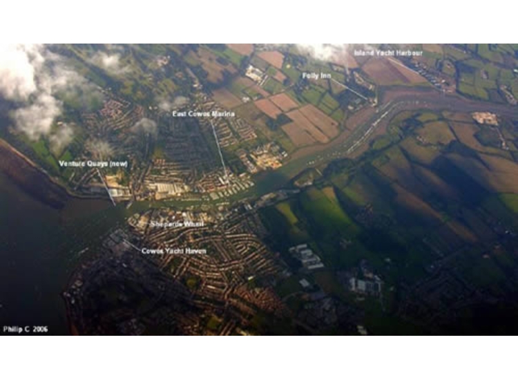 Aerial Photo of Cowes