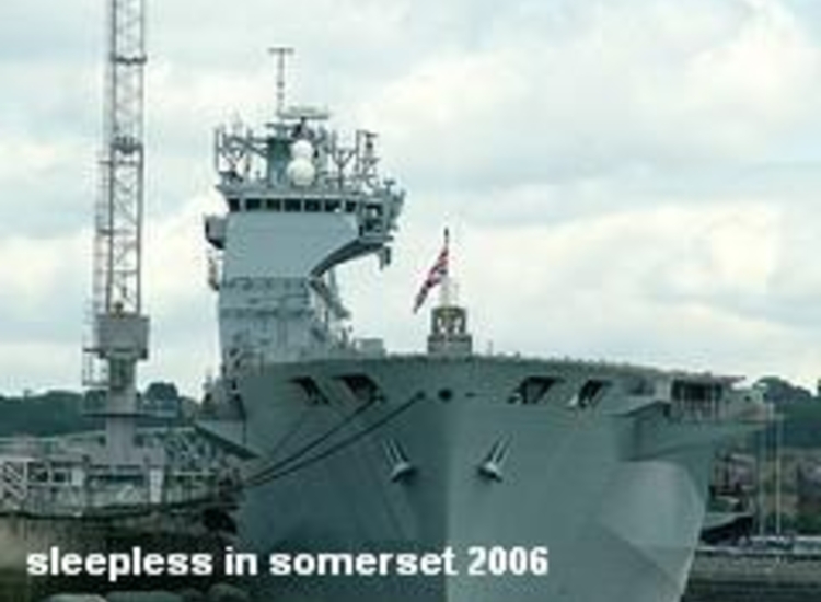 Warship in Plymouth