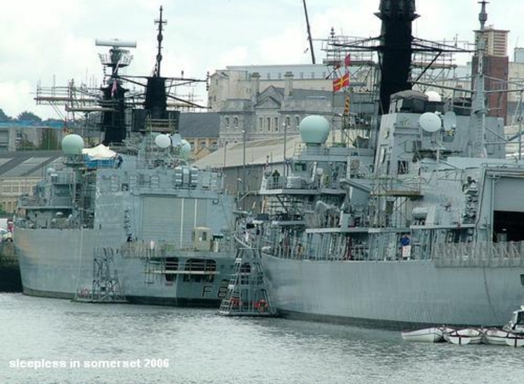 Warships in Plymouth