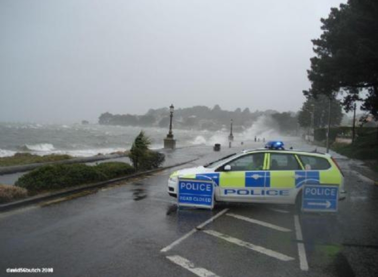 Gale at Sandbanks to Poole Road