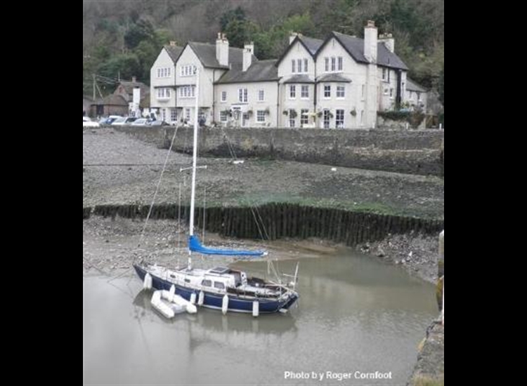 4. Porlock boat afloat in the pool at LW