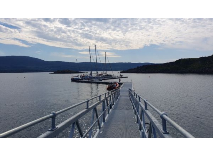 Raasay Pontoon from the shore