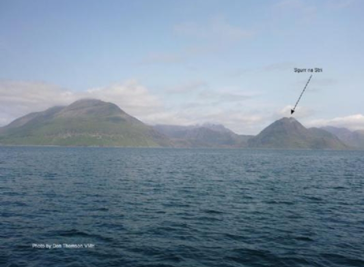 Scavaig. Approach from about 3 miles out