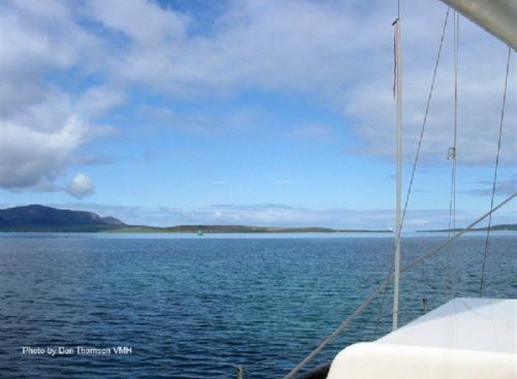 Hoy Sound (High) light house from vicinity of Peter Skerry