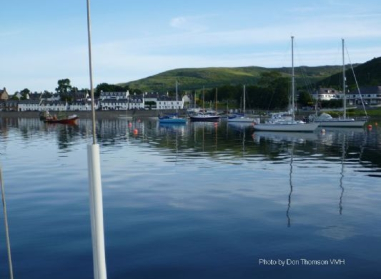 Ullapool  shore from the visitors moorings