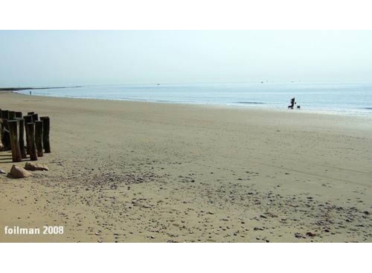 Beach at Whitecliff Bay.