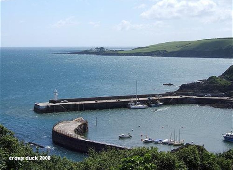 Mevagissey Harbour, Showing Visitors Berths