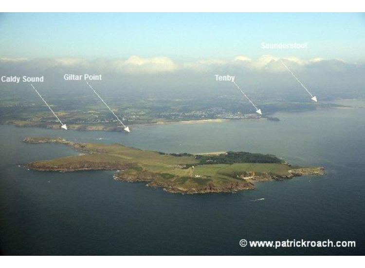 Caldey Island and approaches to Tenby