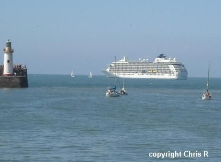 The World, anchored at Whitehaven